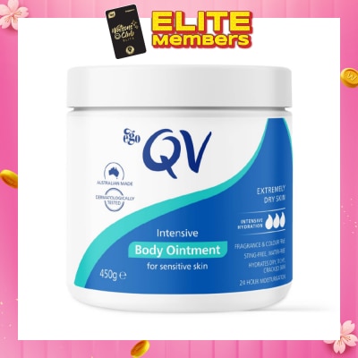 EGO QV Intensive Body Moisturiser (Intensive Body Balm For Cracked + Sensitive & Eczema-Prone Skin) 450g