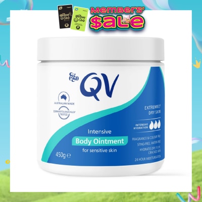 EGO QV - Intensive Body Moisturiser (Intensive Body Balm For Cracked + Sensitive & Eczema-Prone Skin) 450g
