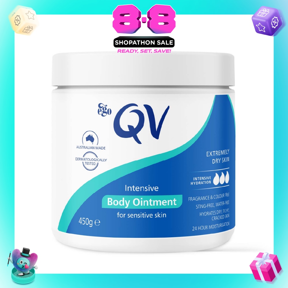 Intensive Body Moisturiser (Intensive Body Balm For Cracked + Sensitive & Eczema-Prone Skin) 450g