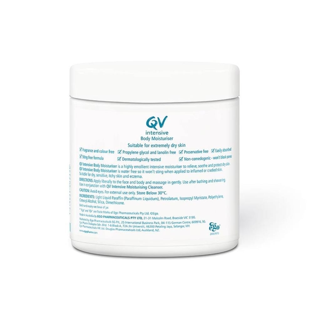 Intensive Body Moisturiser (Intensive Body Balm For Cracked + Sensitive & Eczema-Prone Skin) 450g