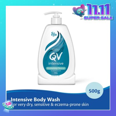 EGO QV Intensive Cleanser (Intensive Body Wash For Very Dry + Sensitive & Eczema-Prone Skin) 500g