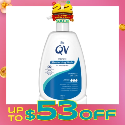 EGO QV Intensive Cleanser (Intensive Body Wash For Very Dry + Sensitive & Eczema-Prone Skin) 500g