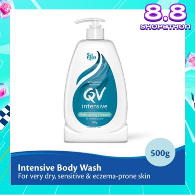 EGO QV Intensive Cleanser (Intensive Body Wash For Very Dry + Sensitive & Eczema-Prone Skin) 500g