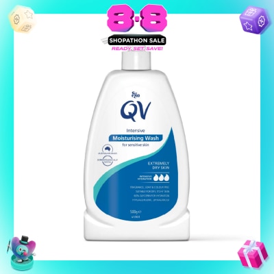 EGO QV - Intensive Cleanser (Intensive Body Wash For Very Dry + Sensitive & Eczema-Prone Skin) 500g