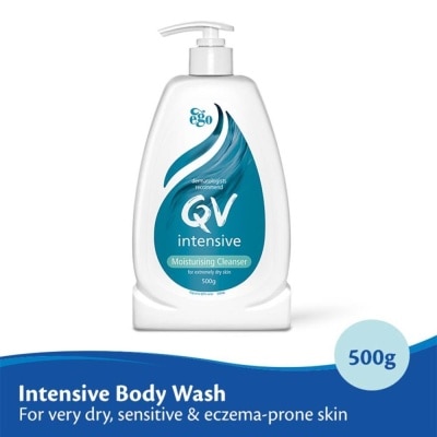 EGO QV Intensive Cleanser (Intensive Body Wash For Very Dry + Sensitive & Eczema-Prone Skin) 500g