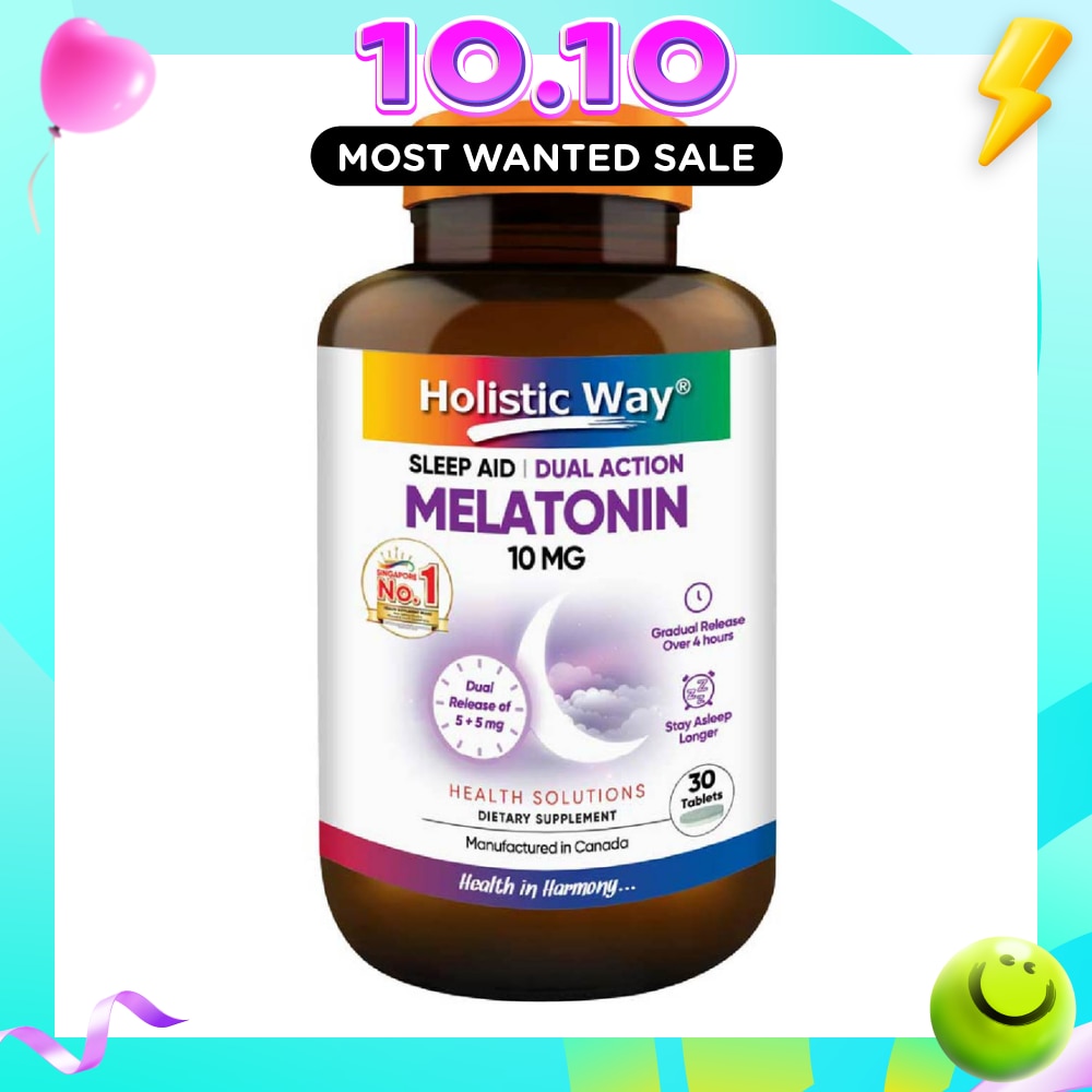 Dual Action Melatonin 10mg Tablet 30s image