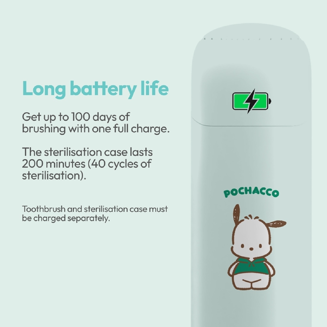 Pocket Smile Pochacco Electric Toothbrush 1s