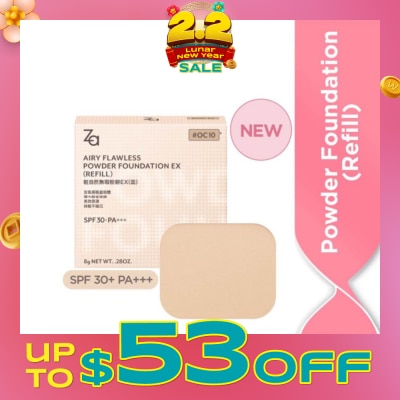 ZA Airy Flawless Powder Foundation Ex Refill OC10 8g