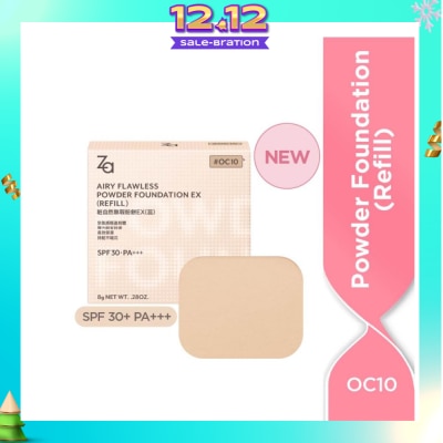 ZA Airy Flawless Powder Foundation Ex Refill OC10 8g