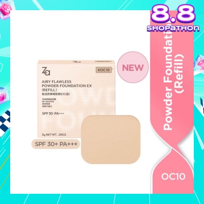 ZA Airy Flawless Powder Foundation Ex Refill OC10 8g