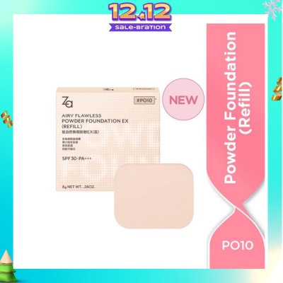 ZA Airy Flawless Powder Foundation Ex Refill PO10 8g