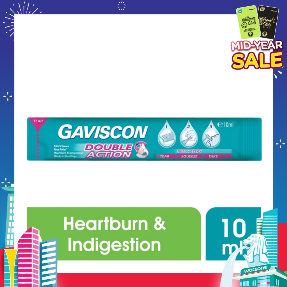 Gaviscon Double Action Liquid Sachet 10ml