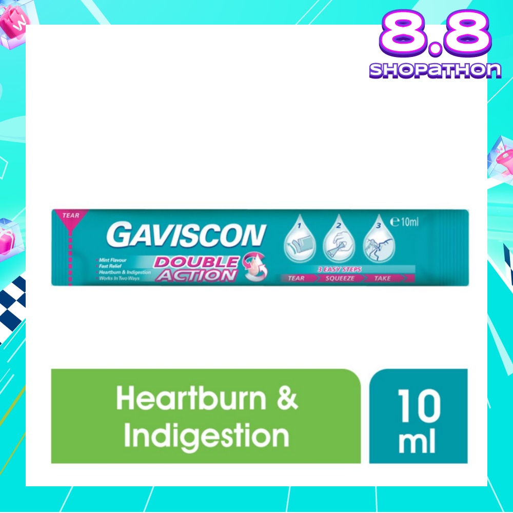 Gaviscon Double Action Liquid Sachet 10ml
