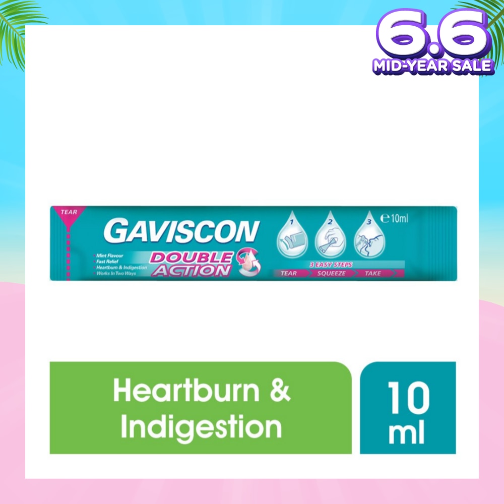 Gaviscon Double Action Liquid Sachet 10ml