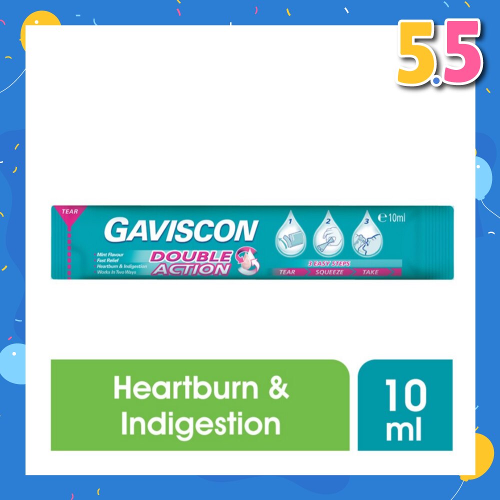 Gaviscon Double Action Liquid Sachet 10ml