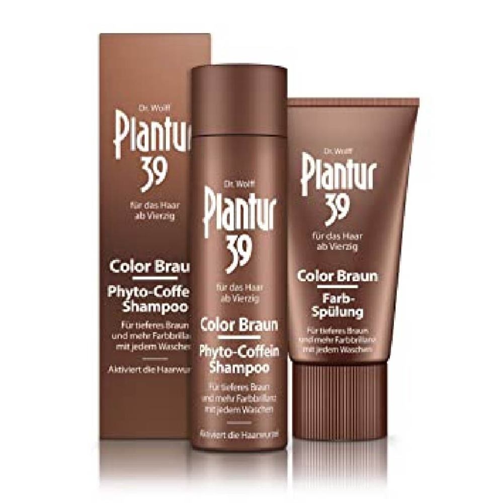 Phyto-Caffeine Braun Shampoo For Natural/Dyed Brown Shades of Hair (Reduces Hairfall, Covers emerging grey hairs and light roots) 250ml