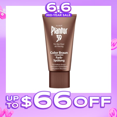 PLANTUR - Phyto-Caffeine Braun Conditioner For Natural/Dyed Brown Shades of Hair (Enhanced Colour Brillance, Covers emerging grey hairs and light roots) 150ml