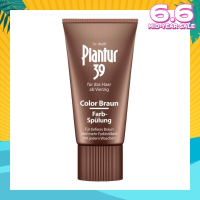 PLANTUR Phyto-Caffeine Braun Conditioner For Natural/Dyed Brown Shades of Hair (Enhanced Colour Brillance, Covers emerging grey hairs and light roots) 150ml