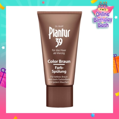 PLANTUR Phyto-Caffeine Braun Conditioner For Natural/Dyed Brown Shades of Hair (Enhanced Colour Brillance, Covers emerging grey hairs and light roots) 150ml