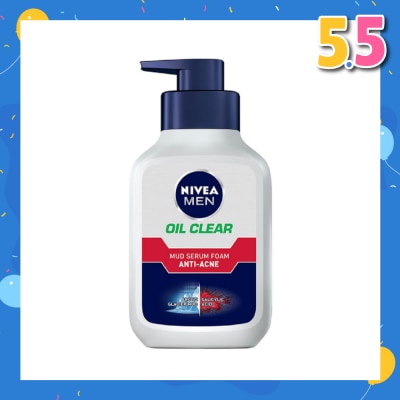 NIVEA Men Oil Control Anti Acne Mud Serum Foam 150ml