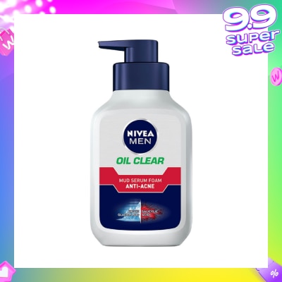 NIVEA Men Oil Control Anti Acne Mud Serum Foam 150ml