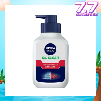 NIVEA Men Oil Control Anti Acne Mud Serum Foam 150ml