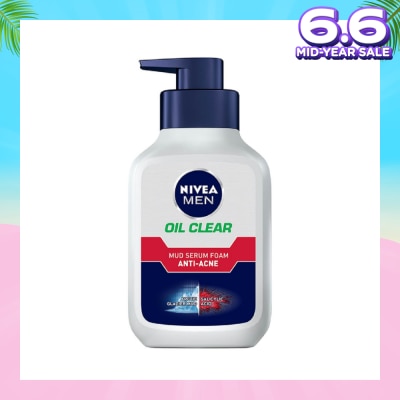 NIVEA Men Oil Control Anti Acne Mud Serum Foam 150ml