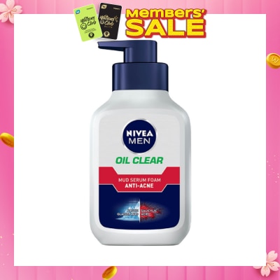 NIVEA Men Oil Control Anti Acne Mud Serum Foam 150ml