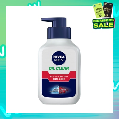 NIVEA Men Oil Control Anti Acne Mud Serum Foam 150ml