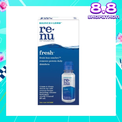 BAUSCH + LOMB Renu Fresh Multi-Purpose Contact Lens Solution (Lens Case Included) 60ml