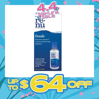BAUSCH + LOMB - Renu Fresh Multi-Purpose Contact Lens Solution (Lens Case Included) 60ml