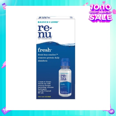 BAUSCH + LOMB Renu Fresh Multi-Purpose Contact Lens Solution (Lens Case Included) 60ml