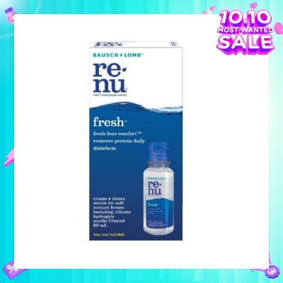 BAUSCH + LOMB Renu Fresh Multi-Purpose Contact Lens Solution (Lens Case Included) 60ml