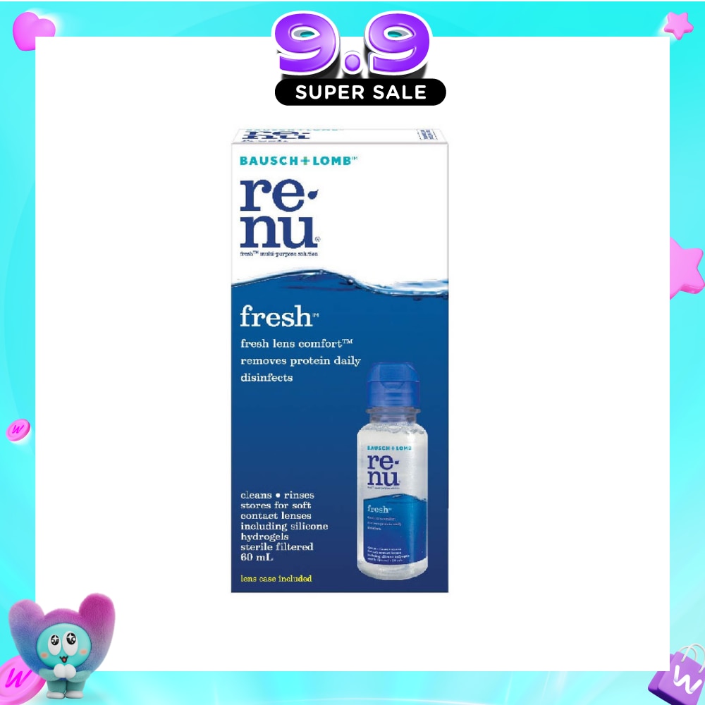 Renu Fresh Multi-Purpose Contact Lens Solution (Lens Case Included) 60ml image
