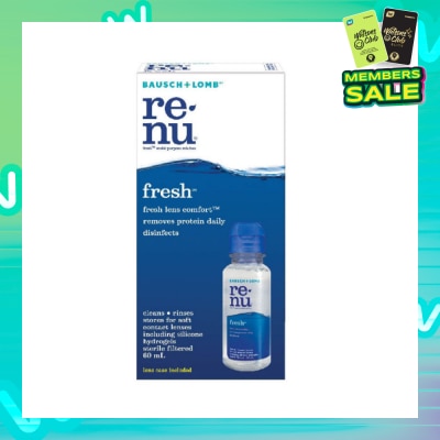 BAUSCH + LOMB Renu Fresh Multi-Purpose Contact Lens Solution (Lens Case Included) 60ml