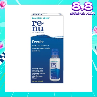 BAUSCH + LOMB Renu Fresh Multi-Purpose Contact Lens Solution (Lens Case Included) 60ml
