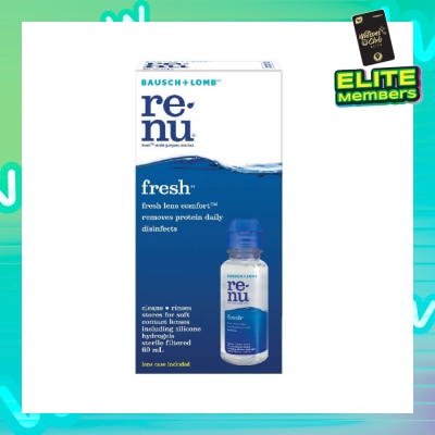 BAUSCH + LOMB Renu Fresh Multi-Purpose Contact Lens Solution (Lens Case Included) 60ml