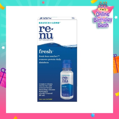 BAUSCH + LOMB Renu Fresh Multi-Purpose Contact Lens Solution (Lens Case Included) 60ml