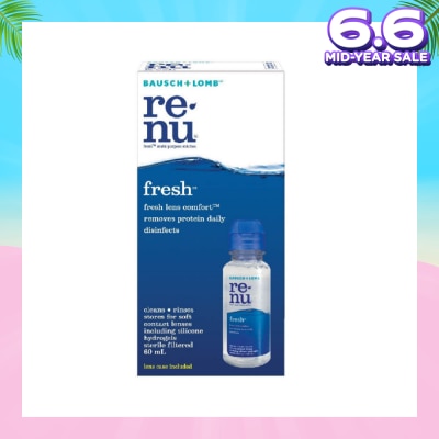 BAUSCH + LOMB Renu Fresh Multi-Purpose Contact Lens Solution (Lens Case Included) 60ml