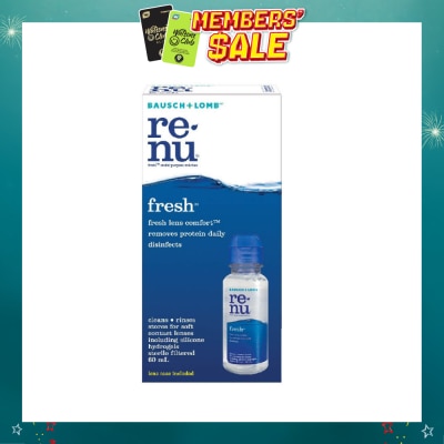 BAUSCH + LOMB - Renu Fresh Multi-Purpose Contact Lens Solution (Lens Case Included) 60ml