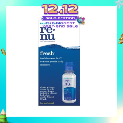 BAUSCH + LOMB Renu Fresh Multi-Purpose Contact Lens Solution (Lens Case Included) 60ml