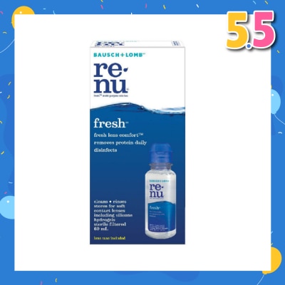 BAUSCH + LOMB Renu Fresh Multi-Purpose Contact Lens Solution (Lens Case Included) 60ml