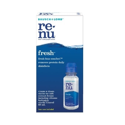 BAUSCH + LOMB Renu Fresh Multi-Purpose Contact Lens Solution (Lens Case Included) 60ml