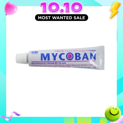 ICM PHARMA Mycoban Topical Antifungal Cream 15g image