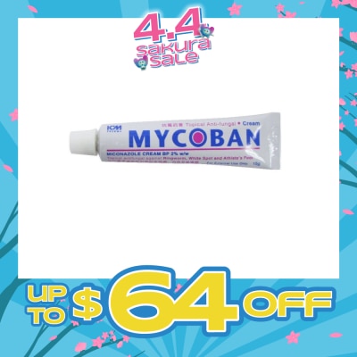 ICM PHARMA - Mycoban Topical Antifungal Cream 15g
