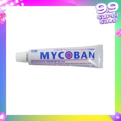 ICM PHARMA Mycoban Topical Antifungal Cream 15g