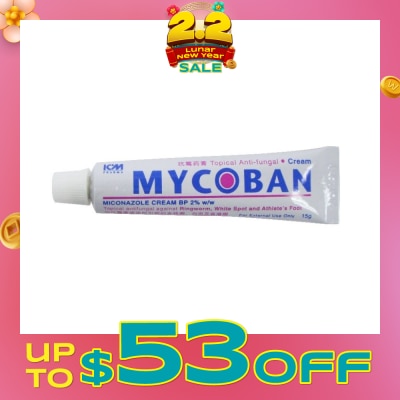 ICM PHARMA Mycoban Topical Antifungal Cream 15g