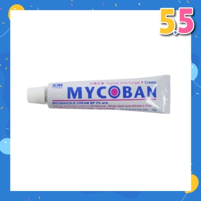 ICM PHARMA Mycoban Topical Antifungal Cream 15g