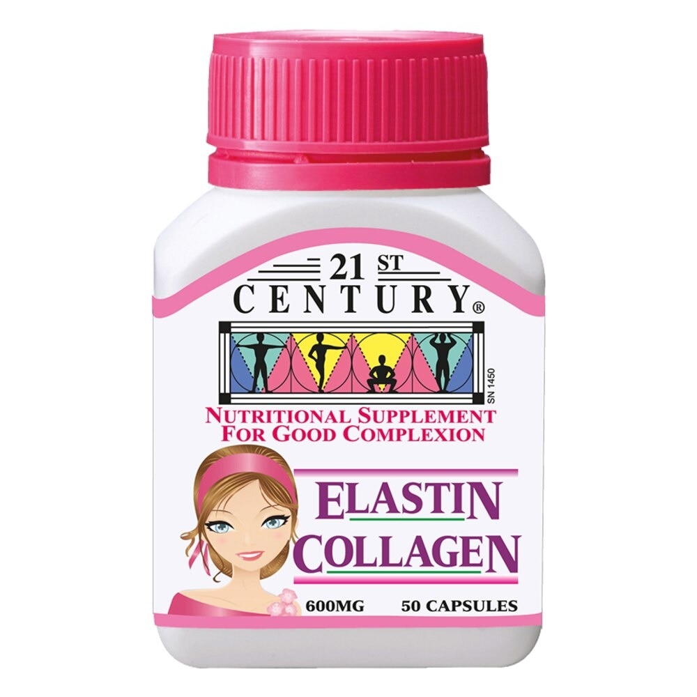 Elastin Collagen Nutritional Supplement Capsules for Good Complexion (Replenish Elastin & Collagen Levels) 600mg 50s