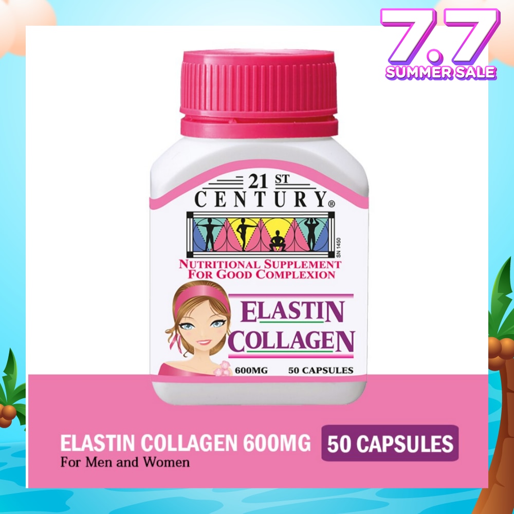 Elastin Collagen Nutritional Supplement Capsules for Good Complexion (Replenish Elastin & Collagen Levels) 600mg 50s